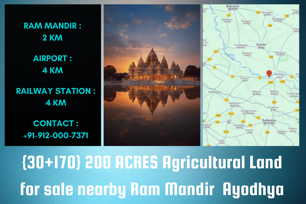 land near ram mandir ayodhya for sale, land price in ayodhya near ram mandir, Agriculture land near ram mandir ayodhya for sale
